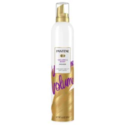 Pantene Volume and Body Mousse, Pro-V Nutrient-Rich Formula for Fullness, 6.6 oz
