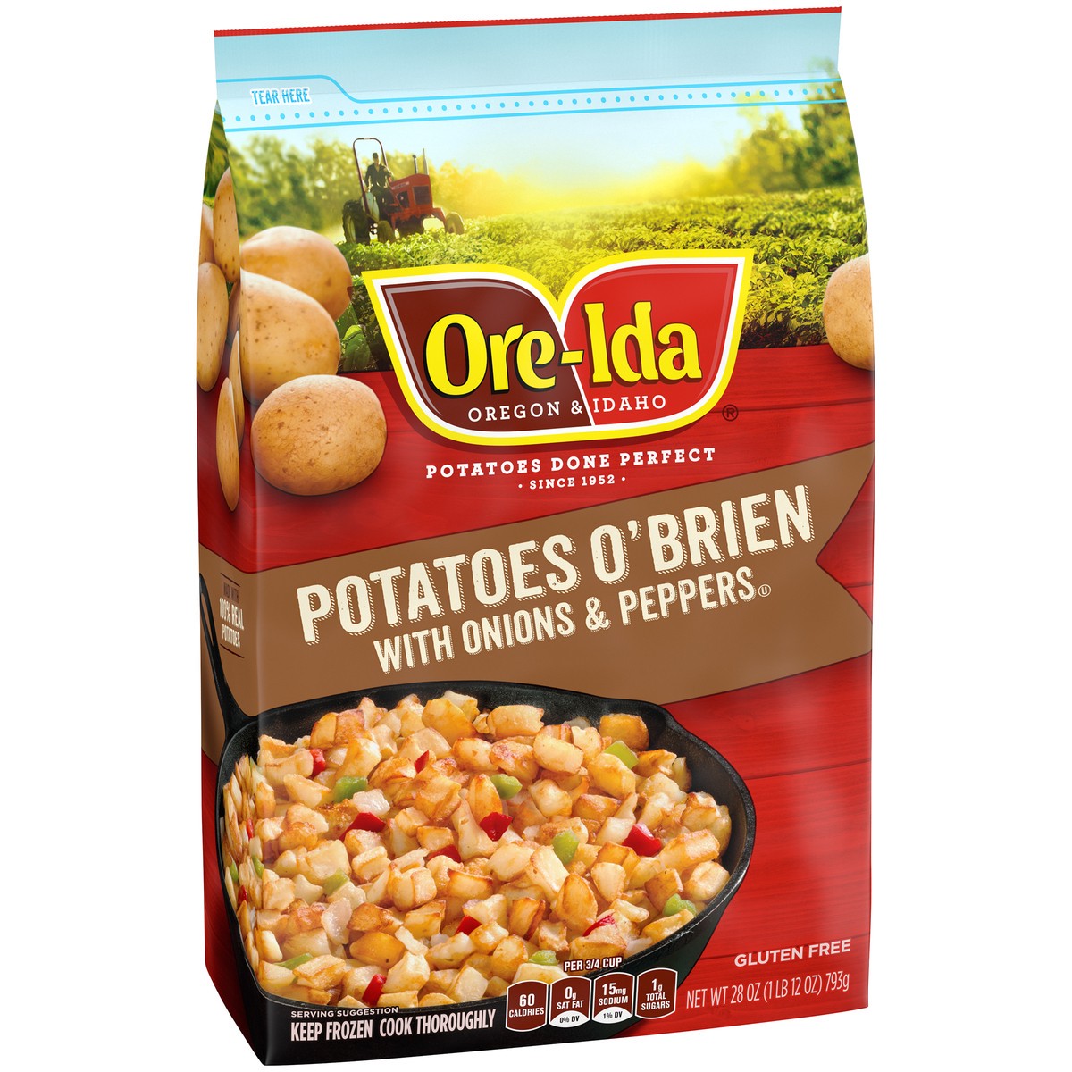 slide 4 of 14, Ore-Ida Potatoes O'Brien with Onions & Peppers Frozen Potatoes, 28 oz Bag, 28 oz