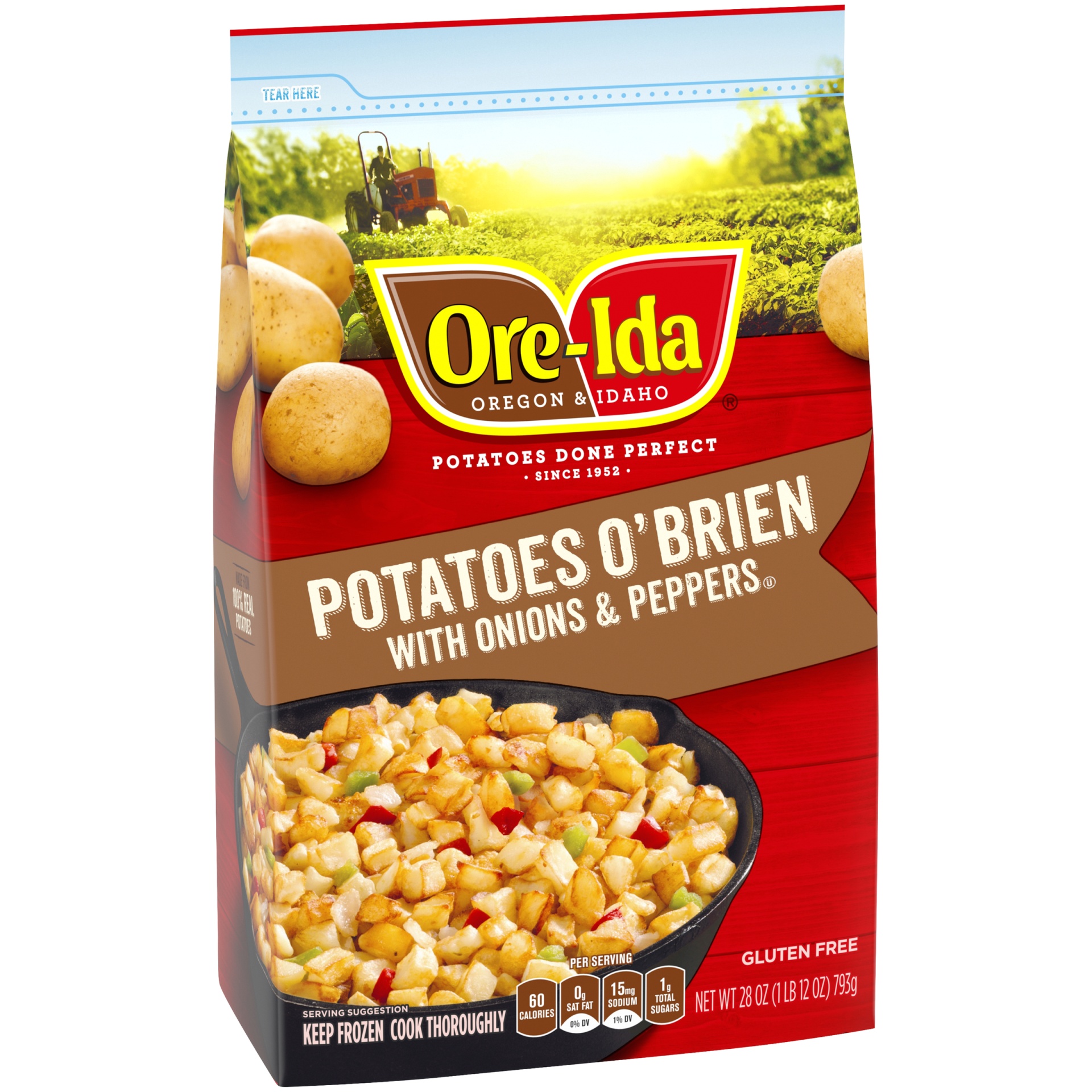 slide 5 of 9, Ore-Ida Potatoes O'Brien with Onions & Peppers Frozen Potatoes, 28 oz