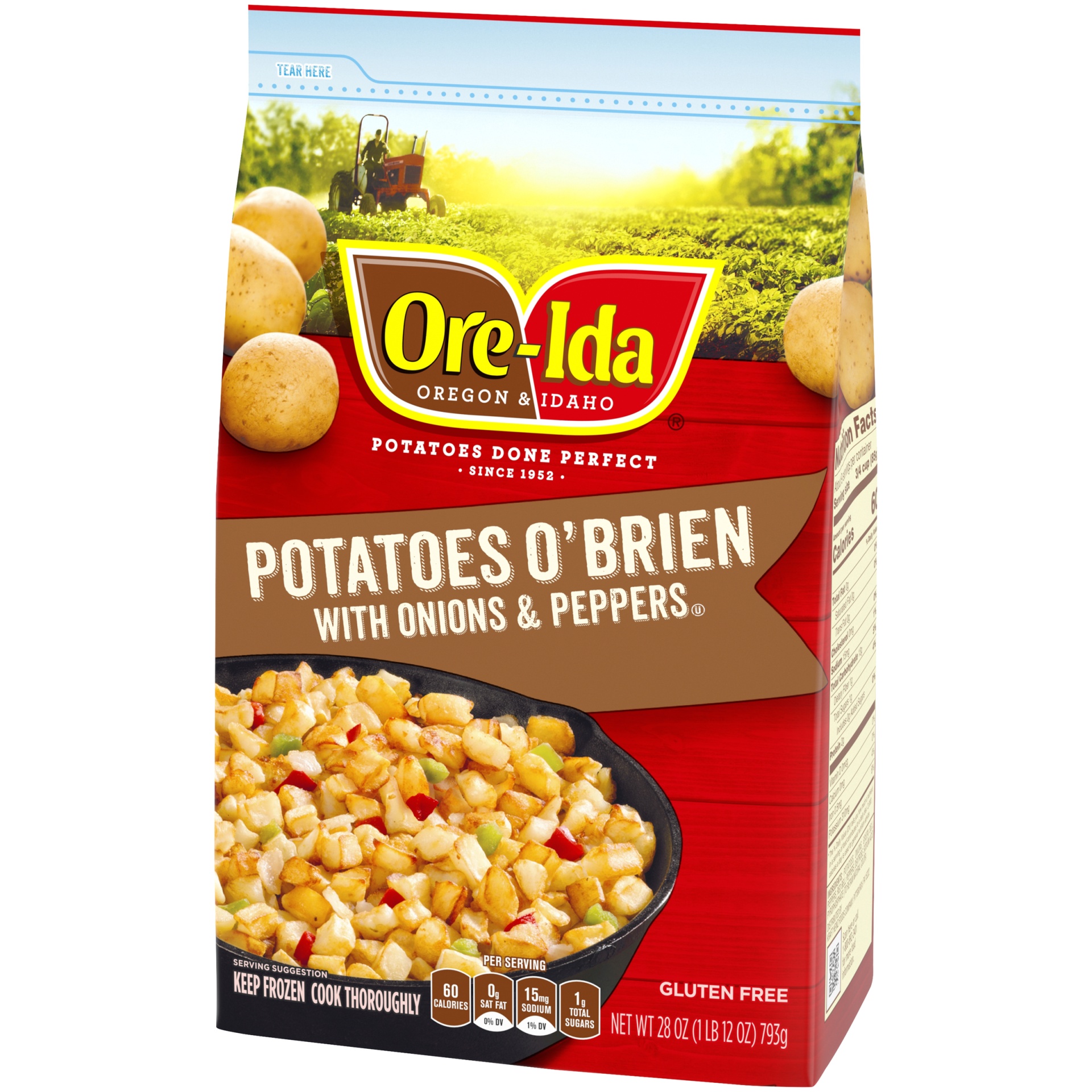 slide 6 of 9, Ore-Ida Potatoes O'Brien with Onions & Peppers Frozen Potatoes, 28 oz