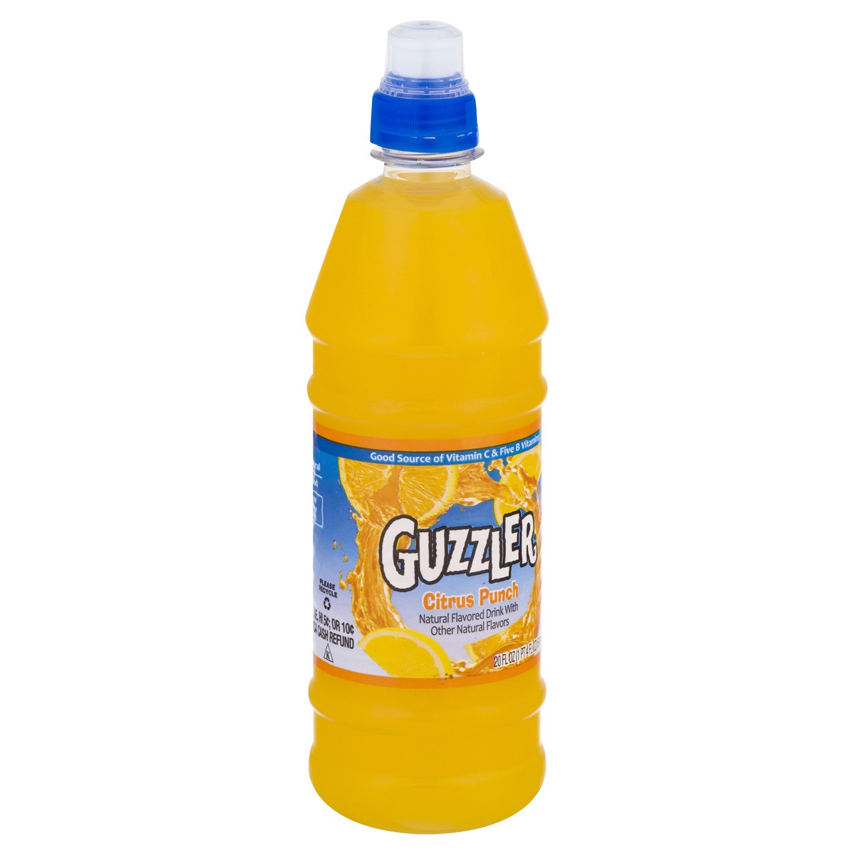 slide 2 of 9, Guzzler Citrus Punch Fruit Drink 20 oz, 20 oz