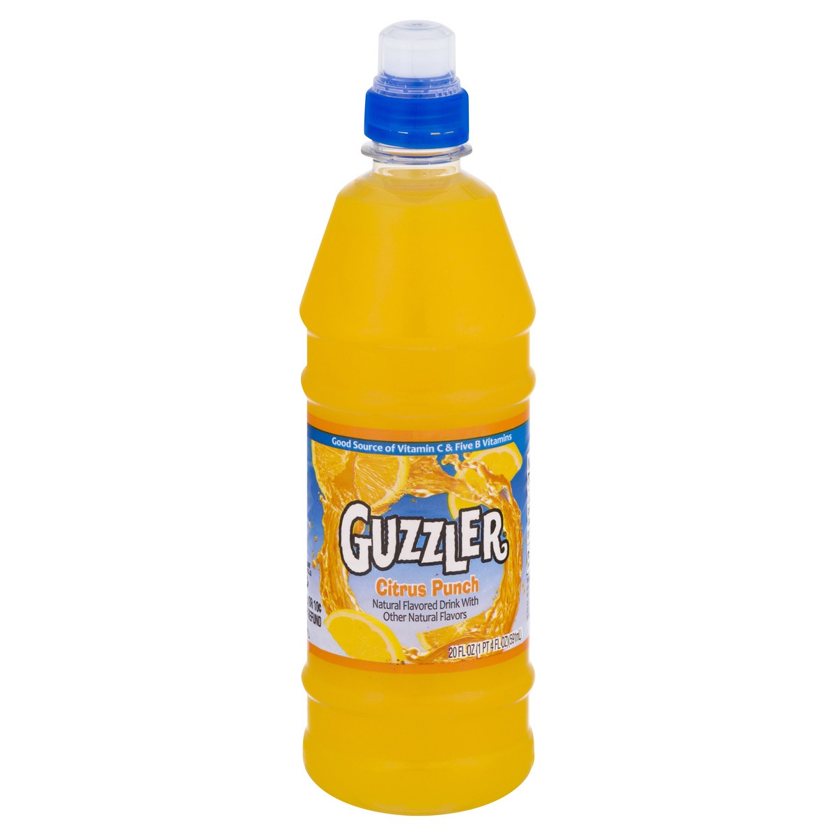 slide 1 of 9, Guzzler Citrus Punch Fruit Drink 20 oz, 20 oz