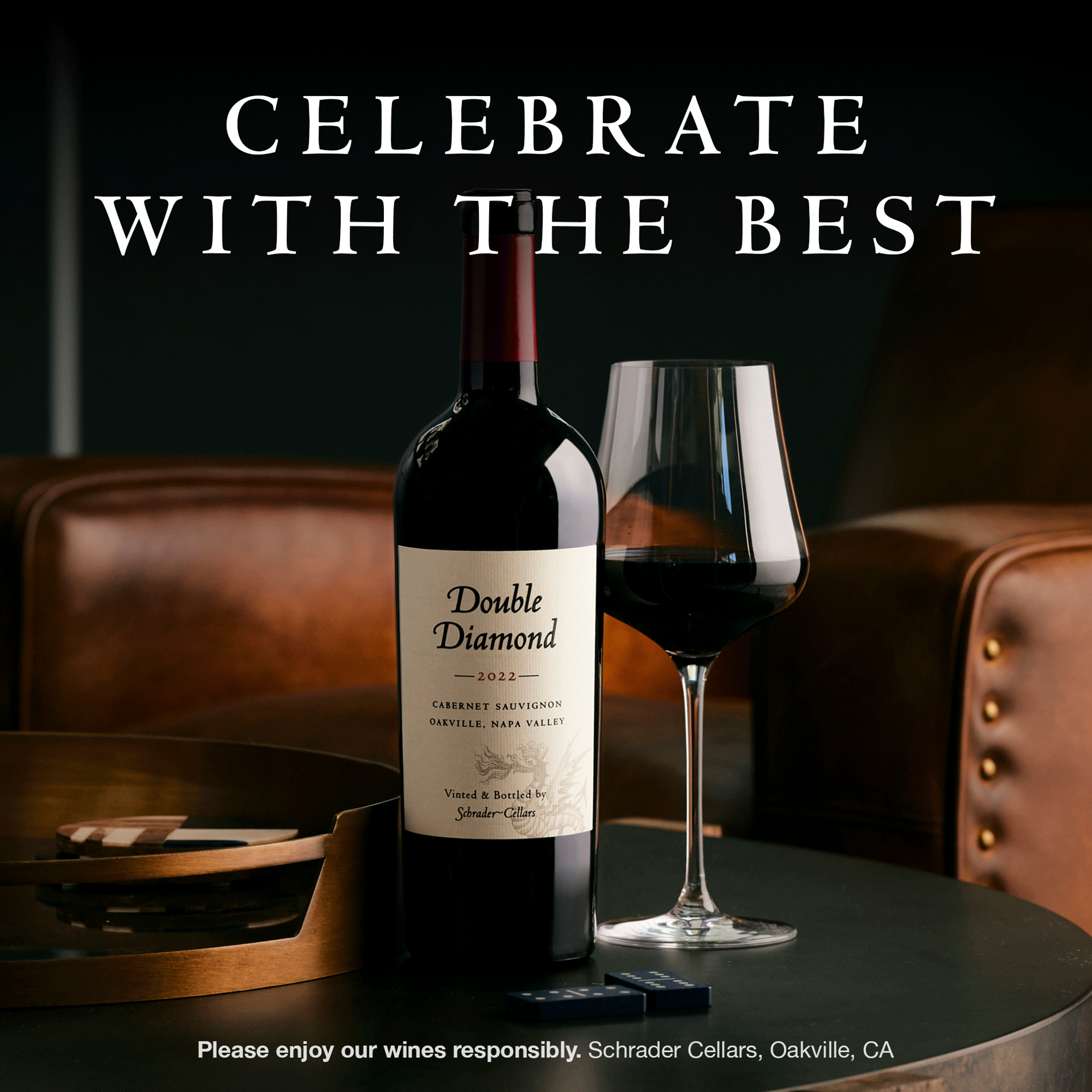 slide 3 of 10, Schrader Cellars Double Diamond Cabernet Sauvignon 2022 Oakville, Napa Valley Red Wine, 750mL Bottle, 25.35 fl. oz