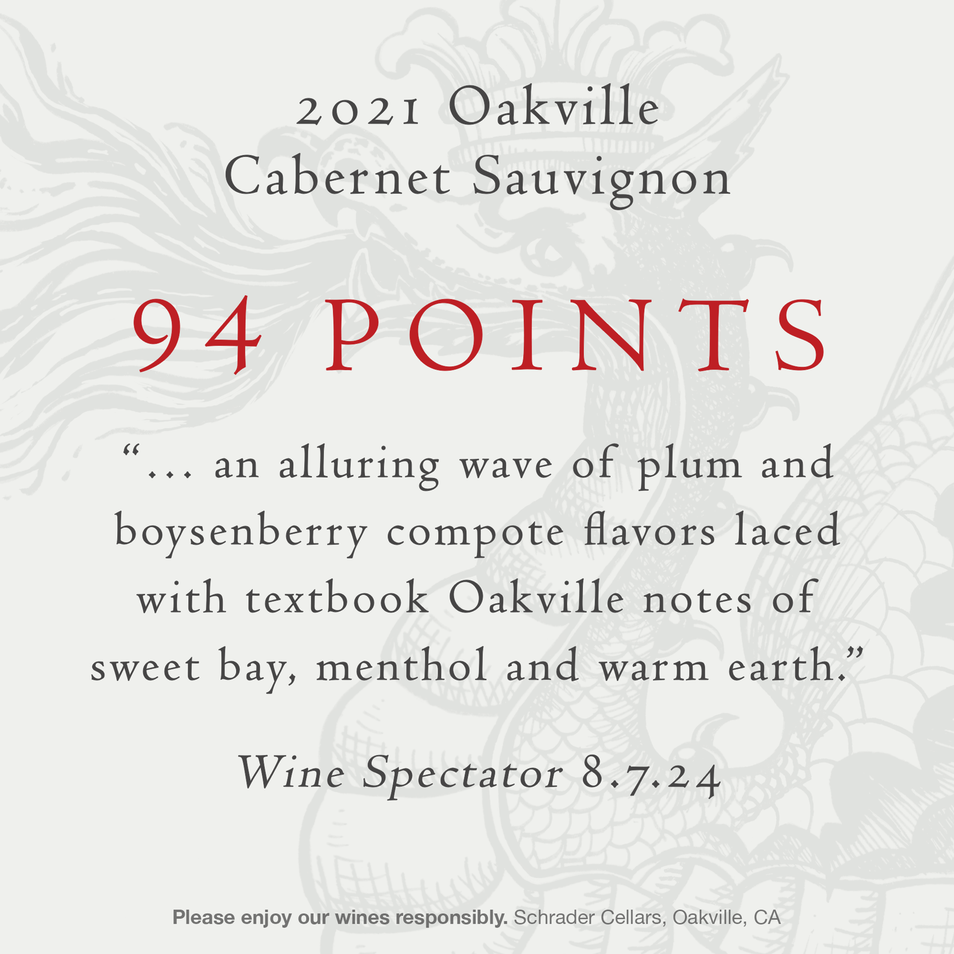 slide 10 of 10, Schrader Cellars Double Diamond Cabernet Sauvignon 2022 Oakville, Napa Valley Red Wine, 750mL Bottle, 25.35 fl. oz