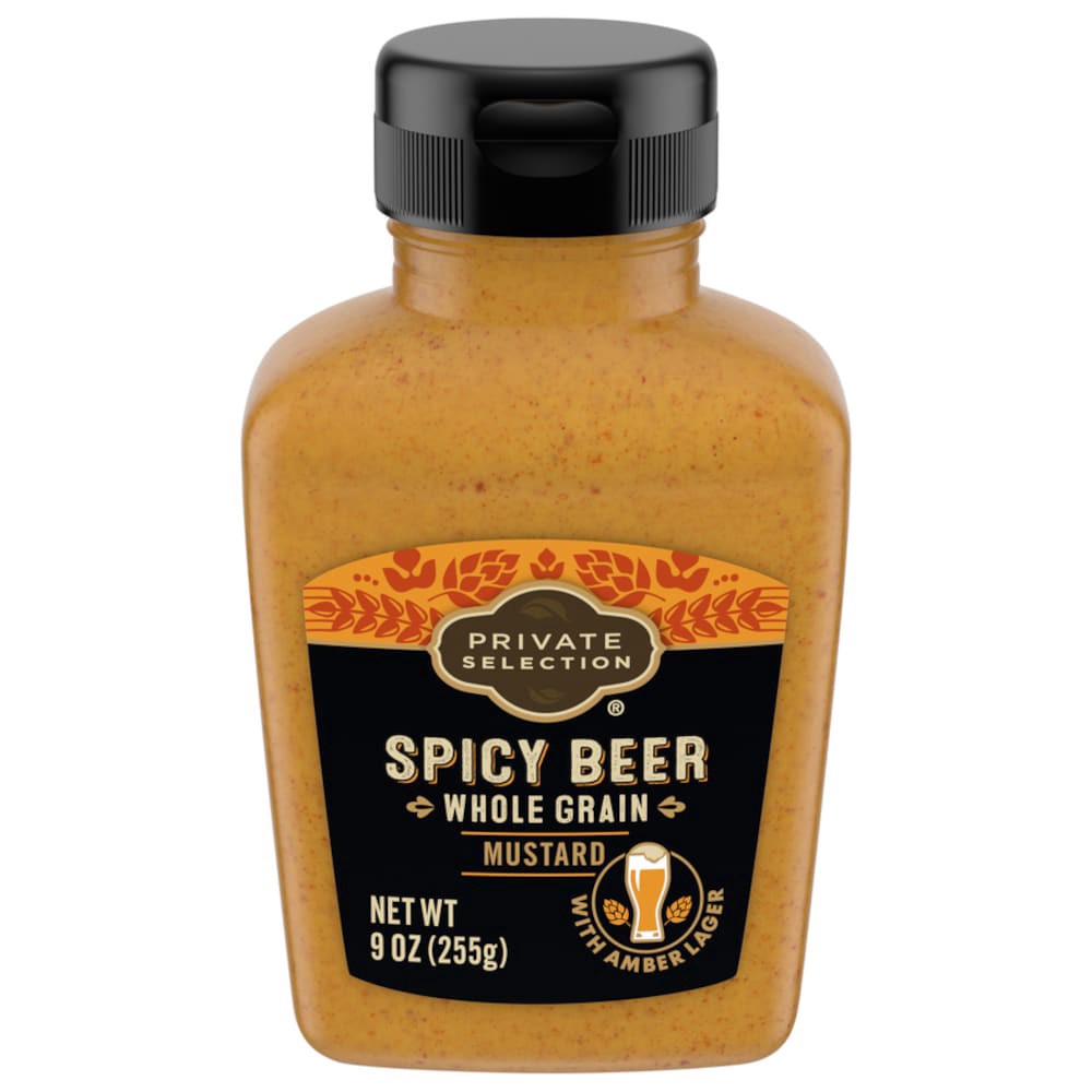slide 2 of 2, Private Selection Spicy Beer Mustard, 9 oz