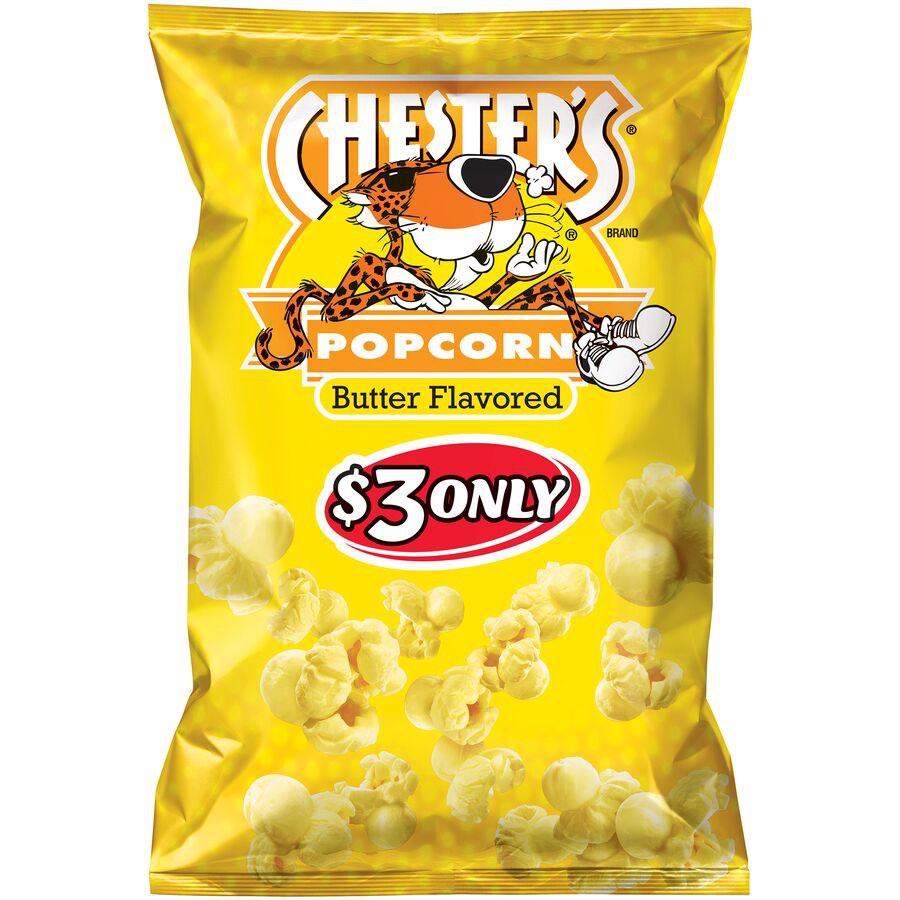 slide 1 of 6, Chester's Butter Popcorn 6.75 Ounce Plastic Bag, 6.75 oz