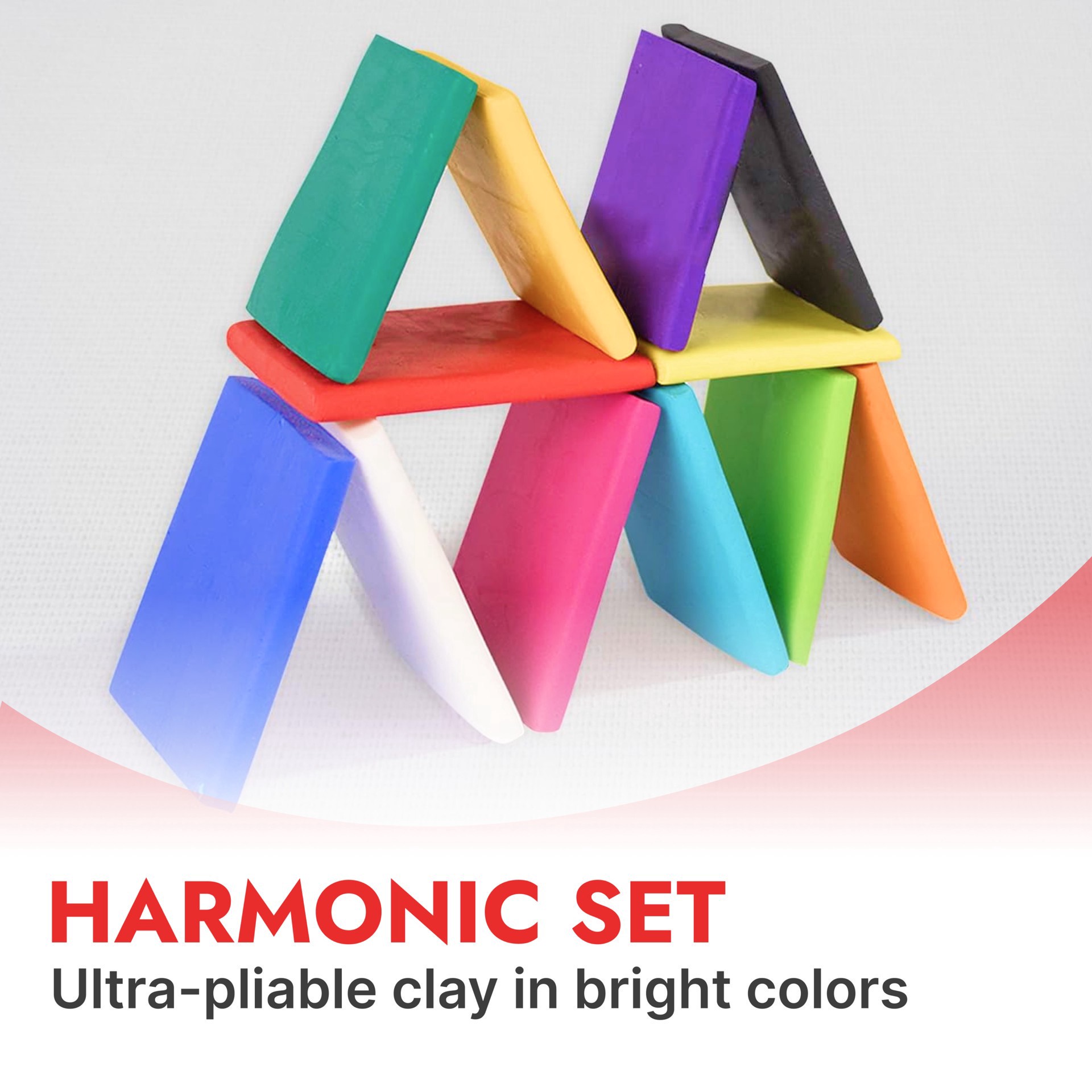 slide 4 of 8, Das Smart Harmonic Colors Modeling Clay Set, 342 gram