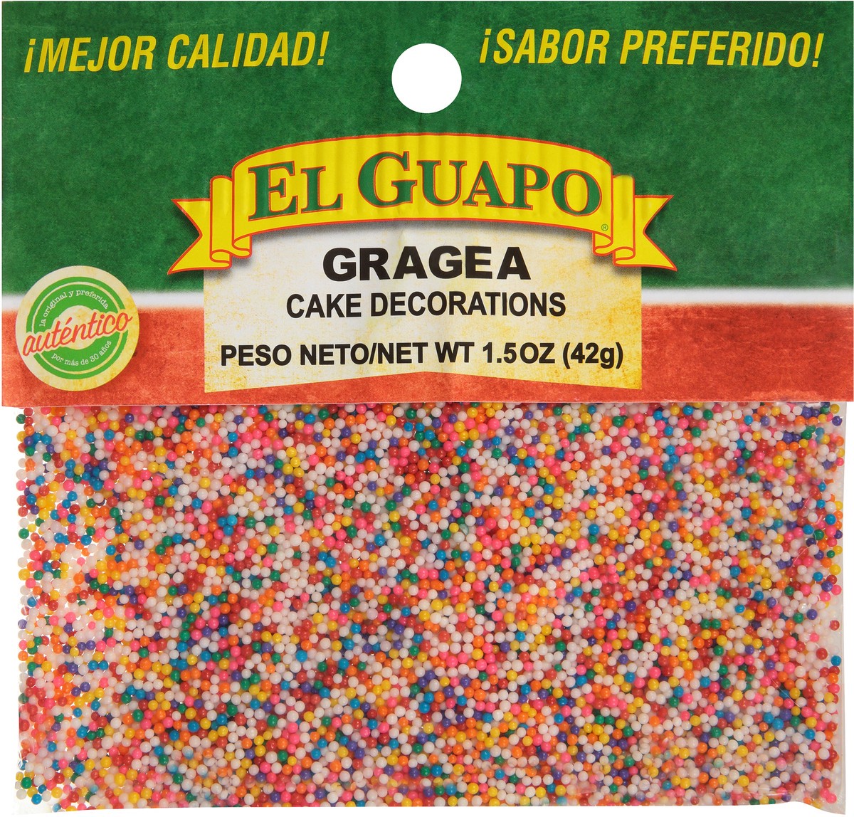 slide 7 of 7, El Guapo Cake Decorations (Gragea), 1.5 oz, 1.5 oz