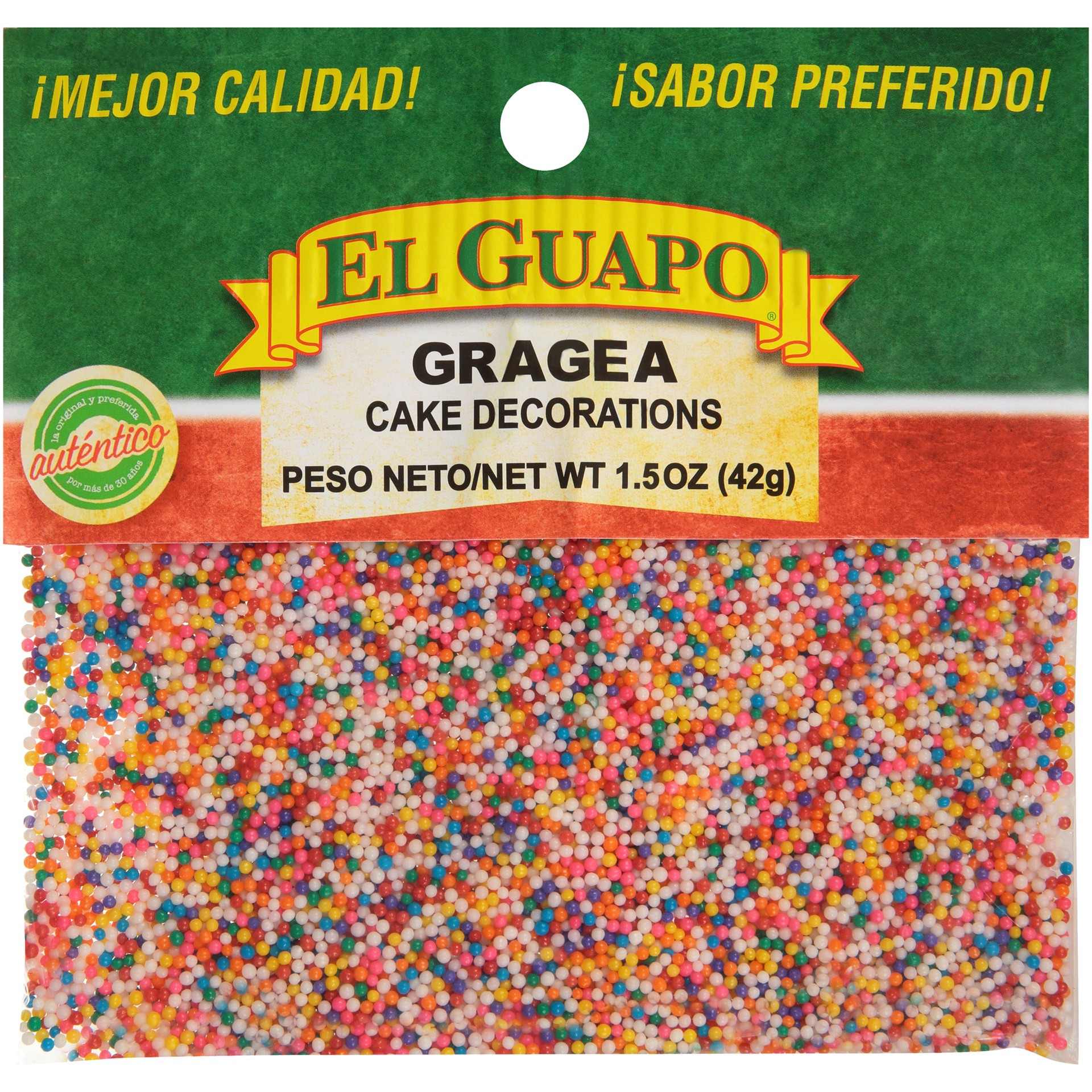 slide 1 of 7, El Guapo Cake Decorations (Gragea), 1.5 oz, 1.5 oz