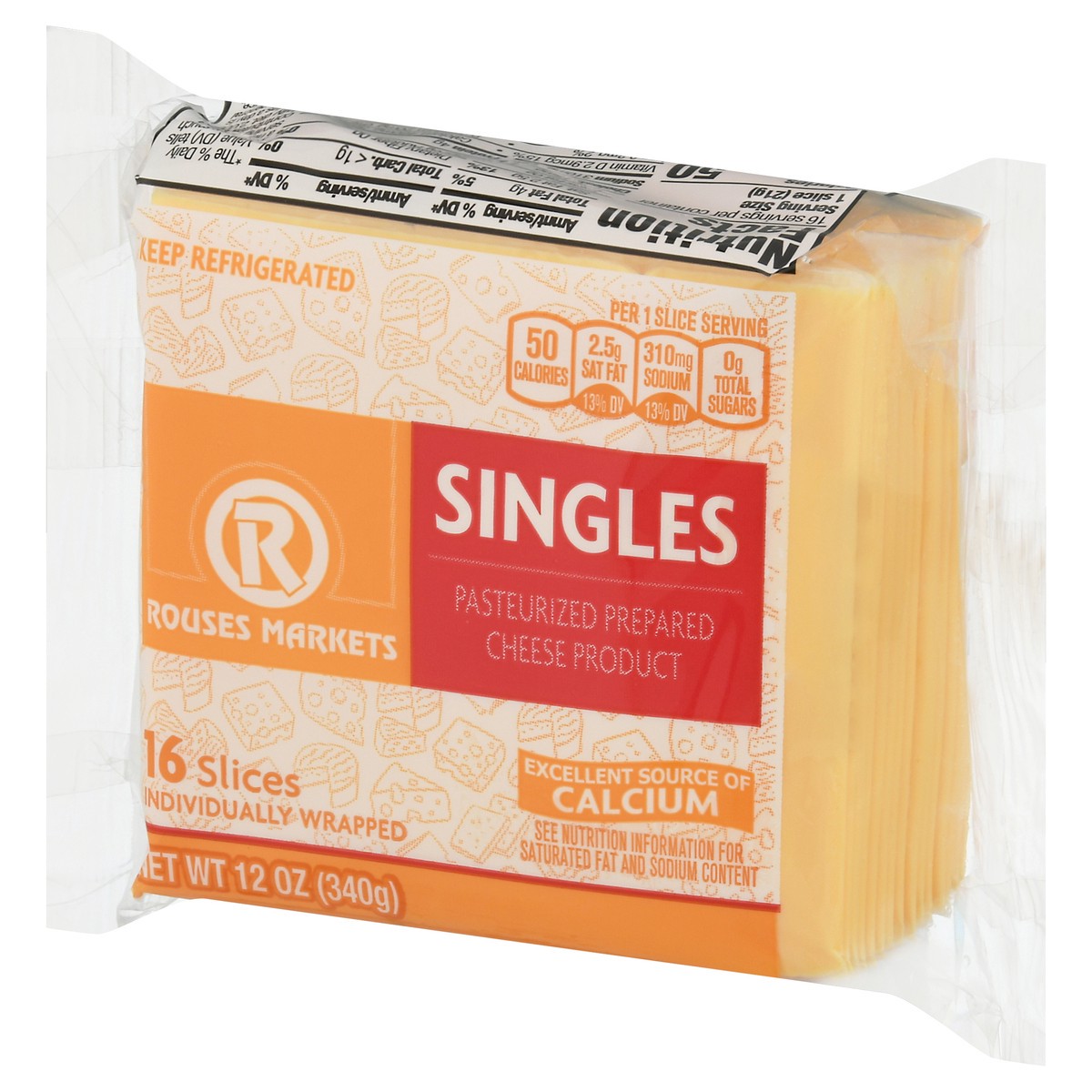 slide 9 of 9, Rouses Markets Singles Cheese Product 16 ea, 16 ct