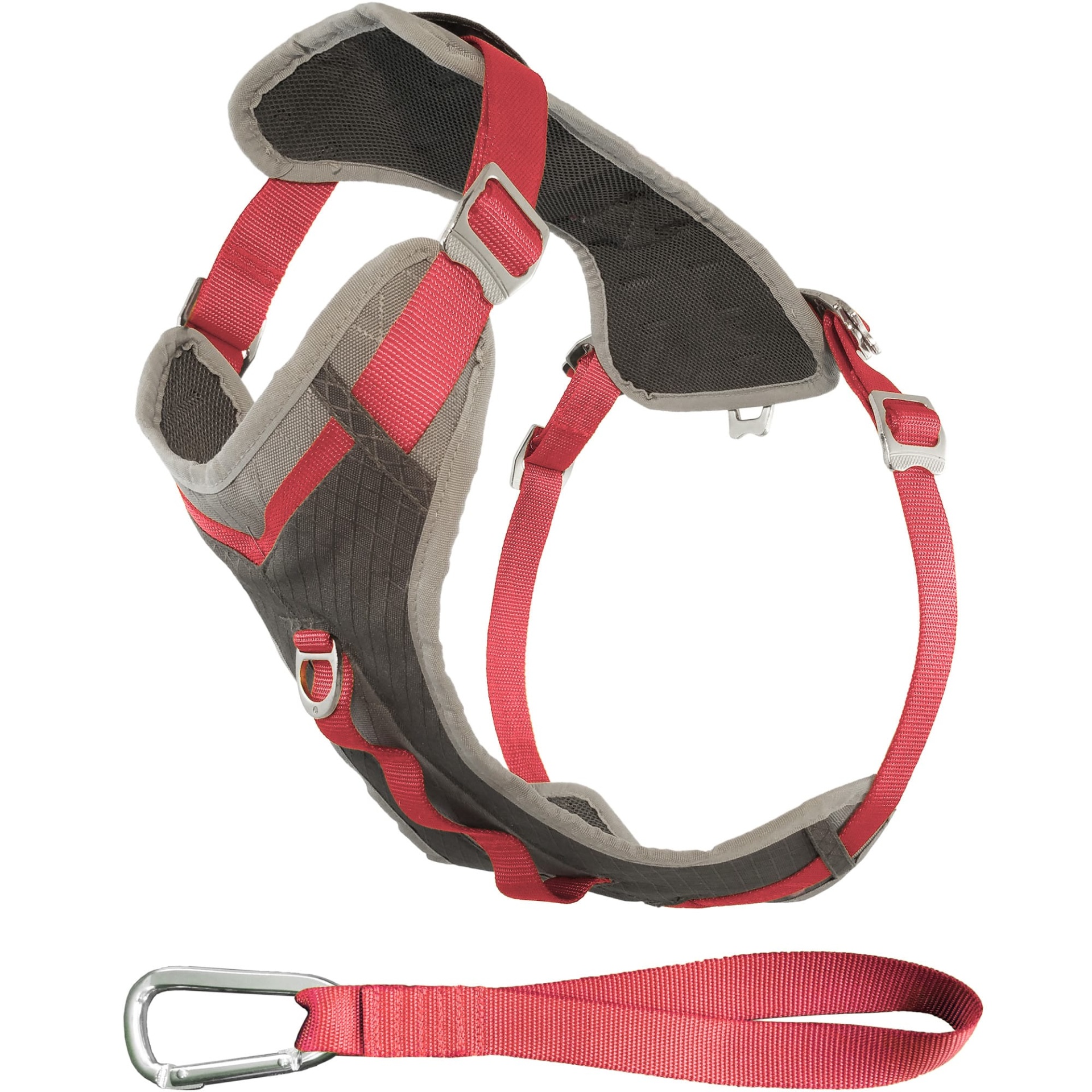 slide 1 of 1, Kurgo Gray & Pink Journey Dog Harness, MED