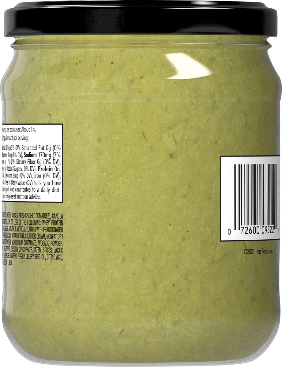 slide 2 of 7, Herr's Creamy Guacamole 15 oz, 15 oz