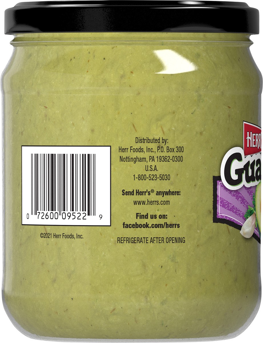 slide 3 of 7, Herr's Creamy Guacamole 15 oz, 15 oz