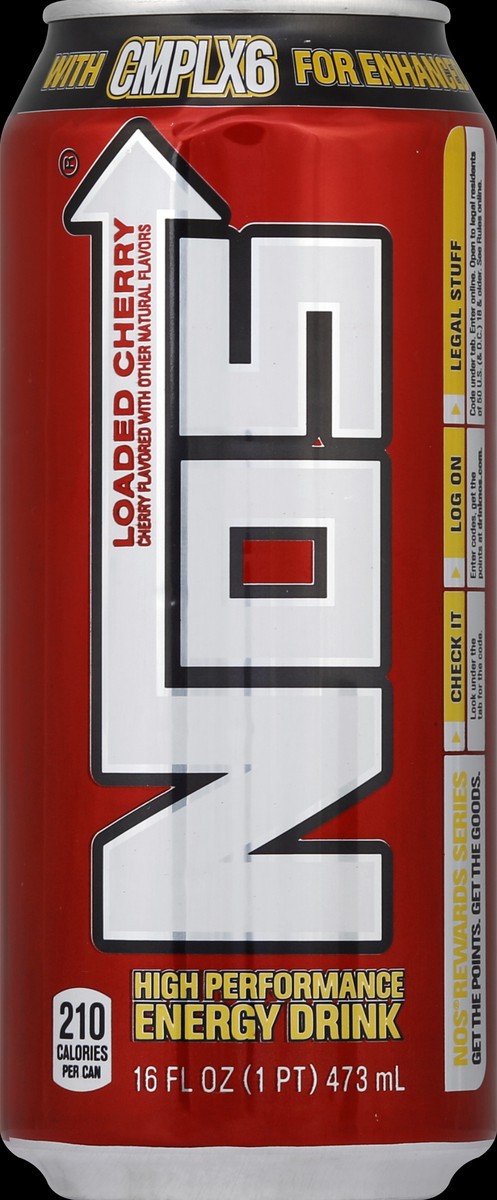 slide 1 of 6, NOS Energy Drink 16 oz, 16 oz