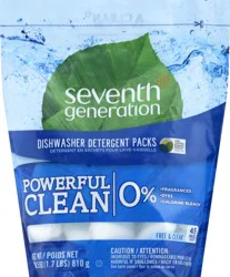 Seventh Generation Dishwasher Detergent Packs 45 ea