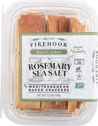 Firehook Organic Rosemary Sea Salt Baked Crackers 5.5 oz