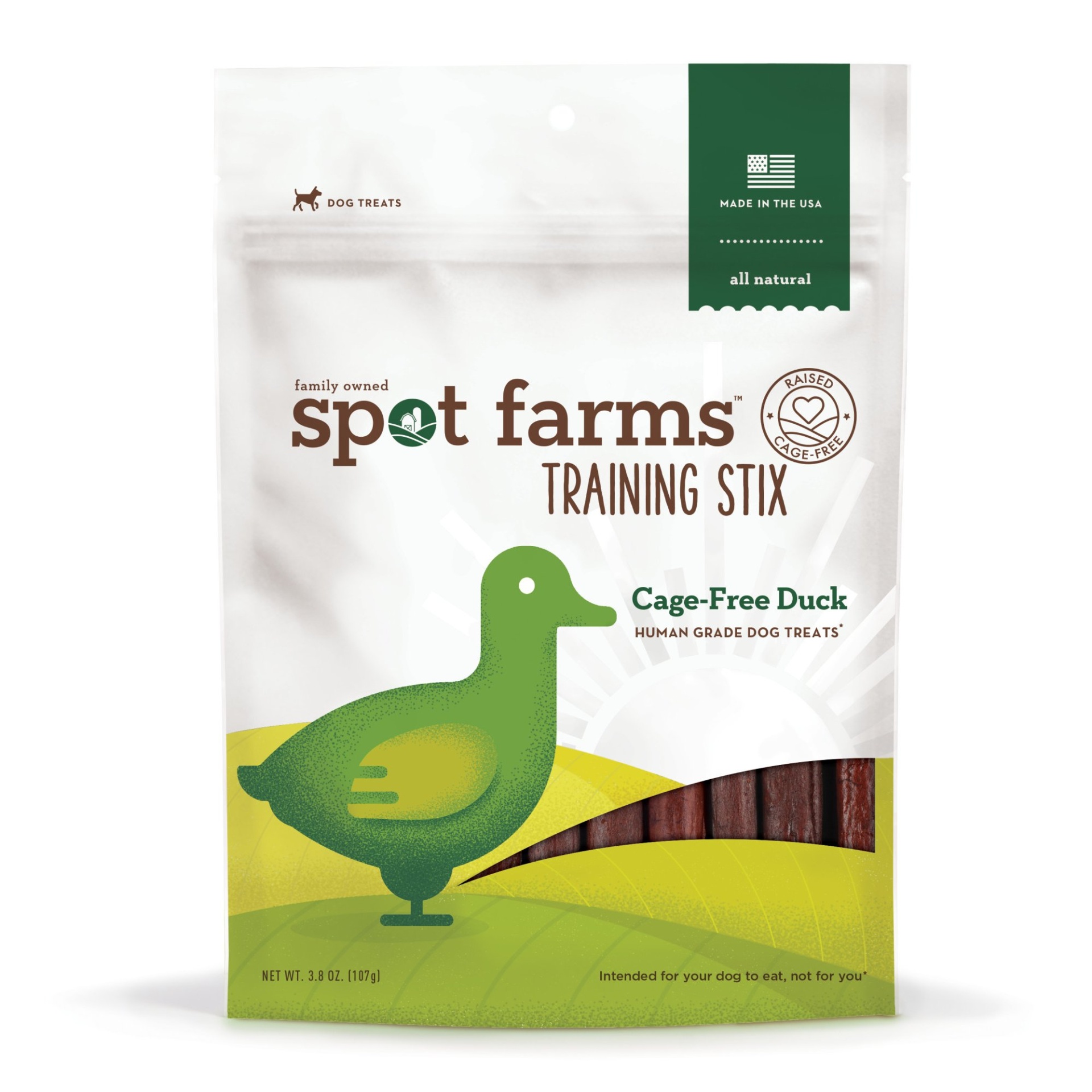 slide 1 of 1, Spot Farms Duck Training Stix Human Grade Dog Treats, 3.8 oz