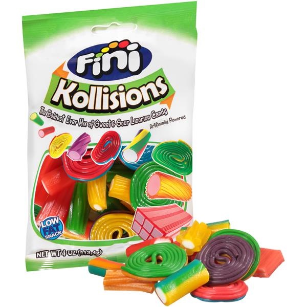 slide 1 of 1, Fini Kollisions Sweet & Sour Licorice Candy Bag, 4 oz