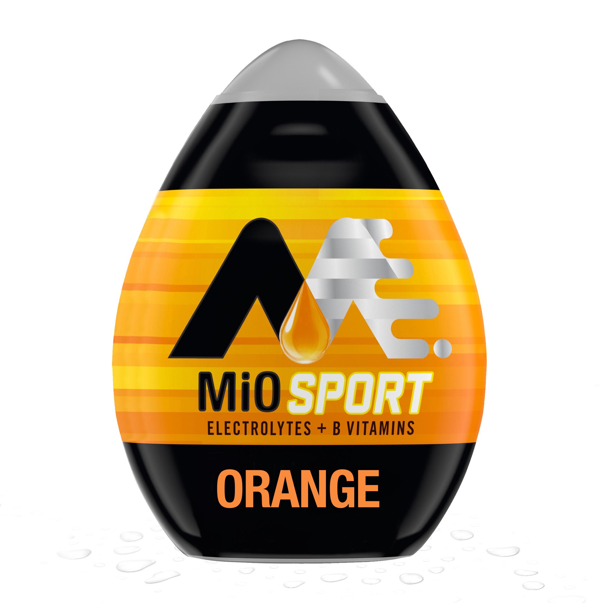 slide 1 of 9, MiO Sport Orange Naturally Flavored Liquid Water Enhancer with Electrolytes & B Vitamins, 1.62 fl oz Bottle, 1.62 fl oz