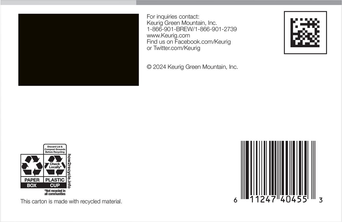 slide 8 of 10, Green Mountain Coffee Dark Magic Decaf Keurig Single-Serve K-Cup pods, Dark Roast Coffee, 10 Count, 10 ct