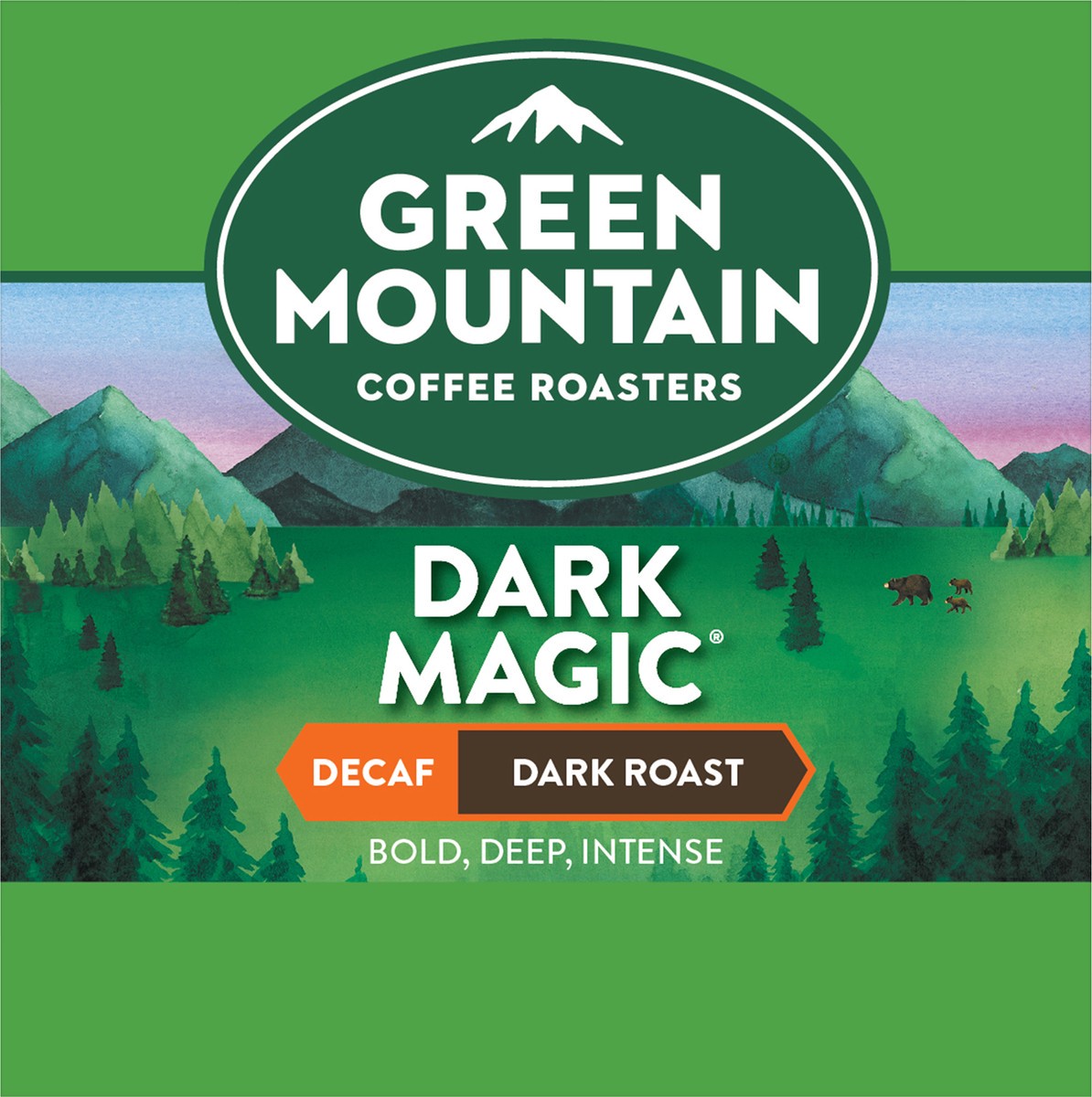 slide 10 of 10, Green Mountain Coffee Dark Magic Decaf Keurig Single-Serve K-Cup pods, Dark Roast Coffee, 10 Count, 10 ct