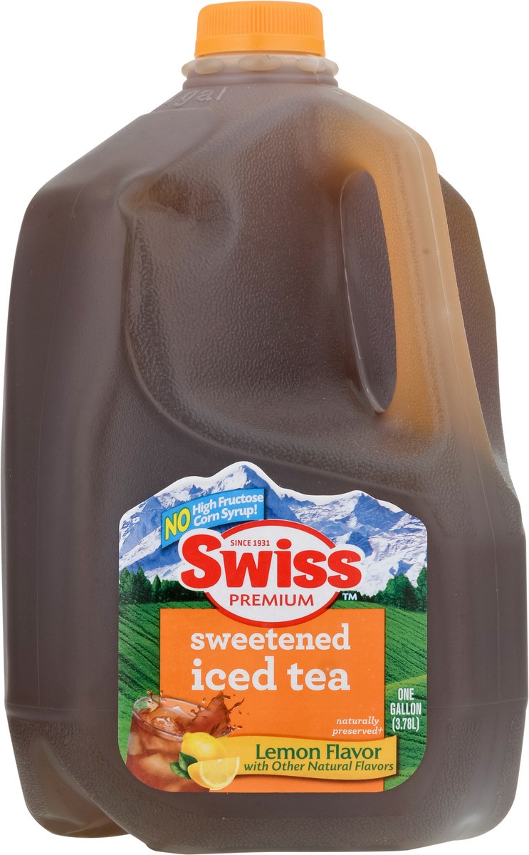 slide 6 of 14, Swiss Premium Lemon Flavor Sweetened Iced Tea - 1 gal, 1 gal