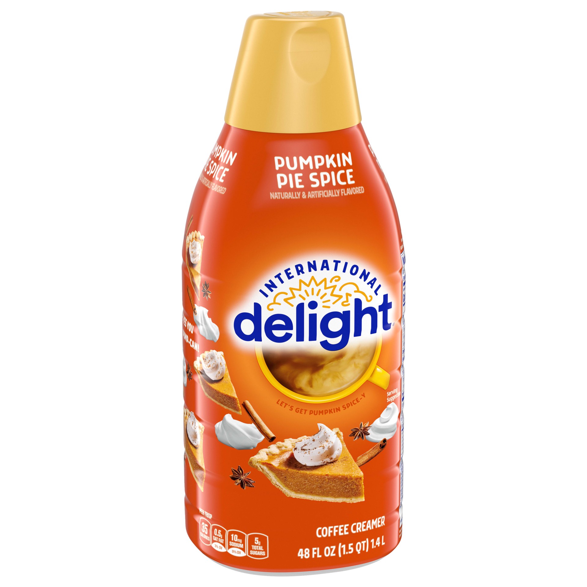 slide 3 of 5, International Delight Pumpkin Pie Spice Coffee Creamer, 48 Oz., 48 fl oz