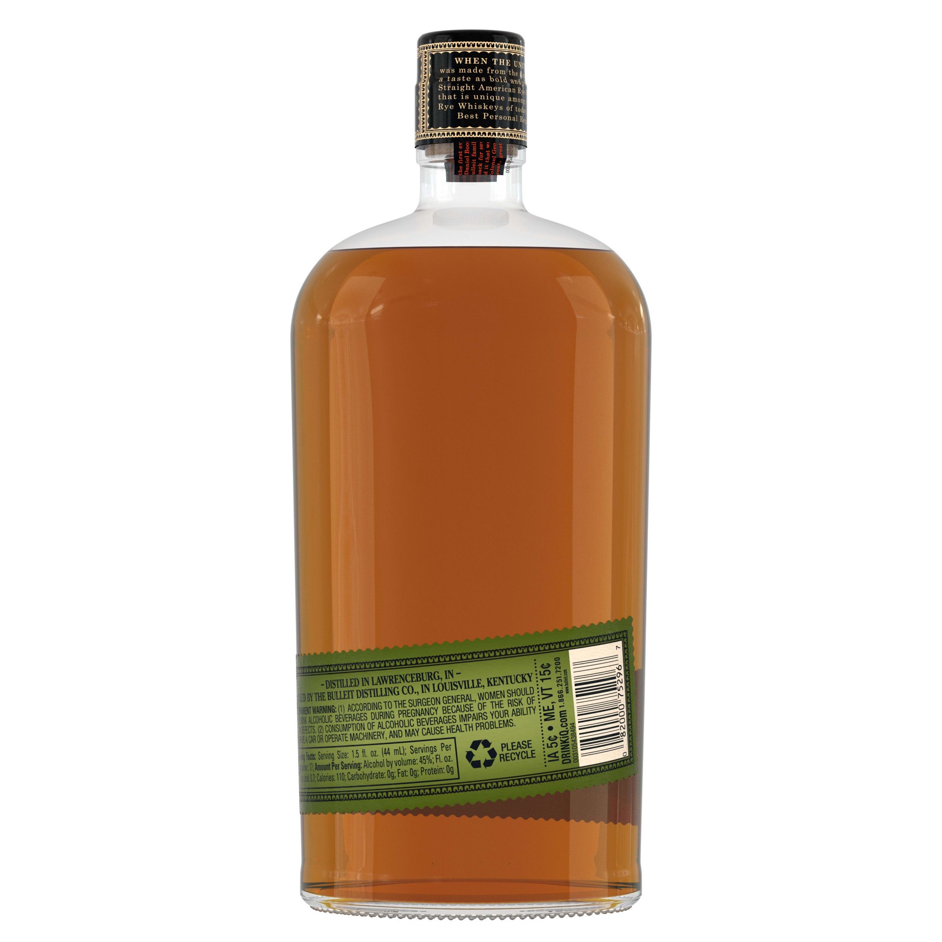 slide 2 of 4, Bulleit 95 Rye Whiskey, 750 mL Glass Bottle, 750 ml