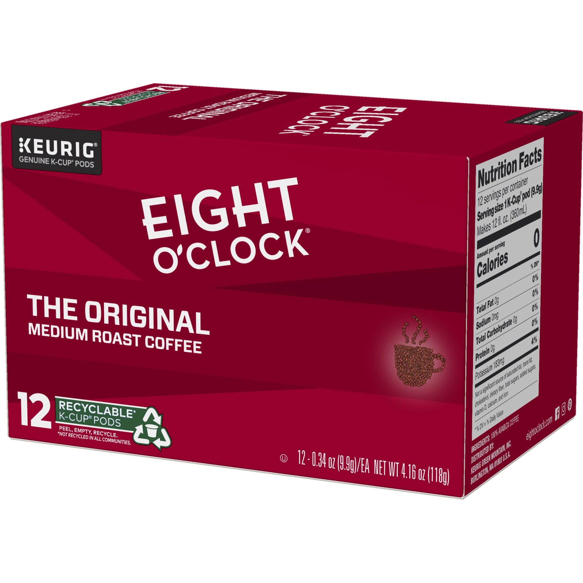 slide 4 of 4, Eight O'Clock Coffee K-Cup Packs - Original - 12 ct, 12 ct