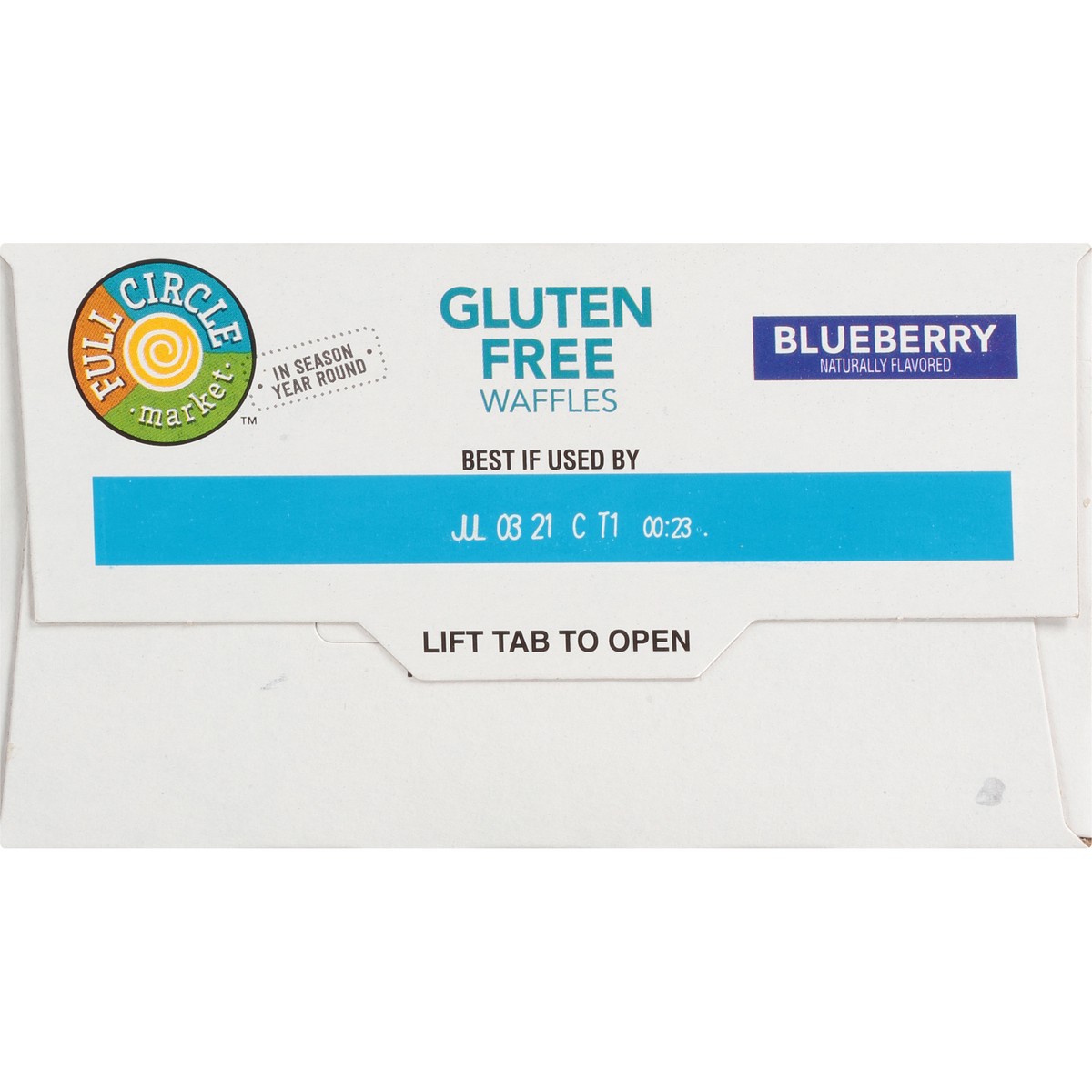 slide 10 of 13, Full Circle Market Blueberry Gluten Free Waffles, 8 ct; 9.9 oz