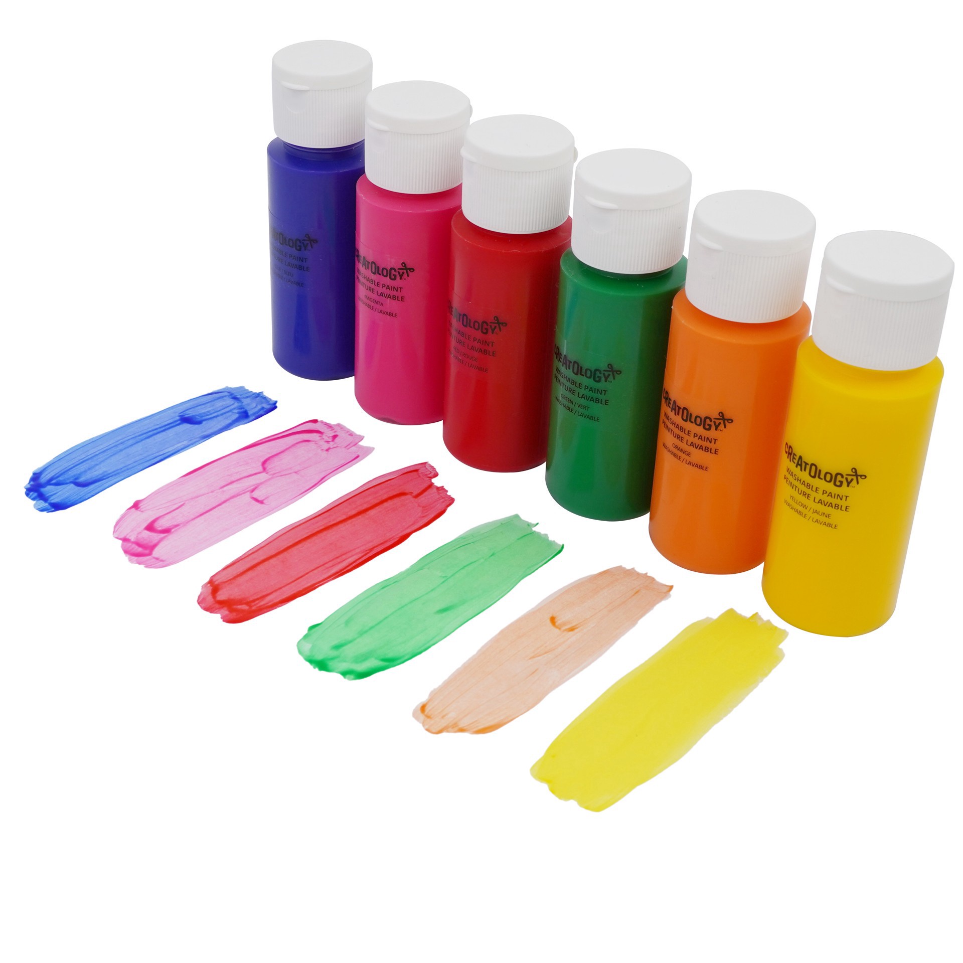 slide 4 of 8, Primary Colors Washable Paint Set By Creatology, 2 fl oz