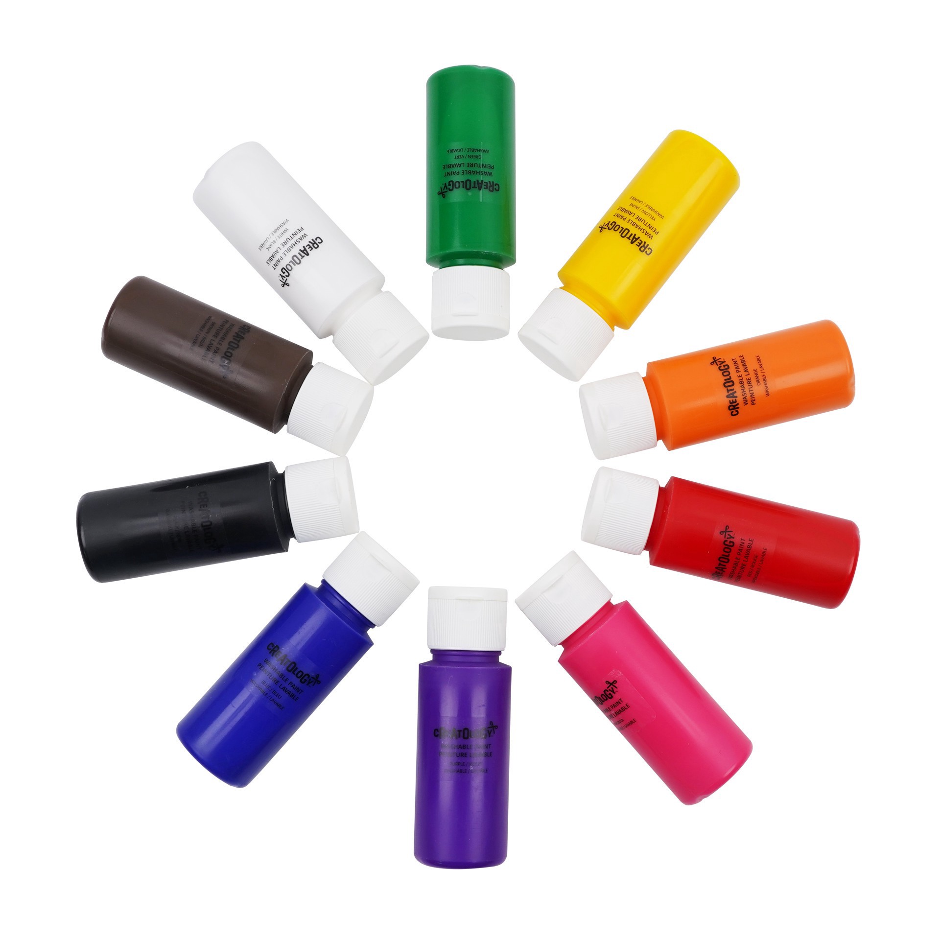 slide 6 of 8, Primary Colors Washable Paint Set By Creatology, 2 fl oz