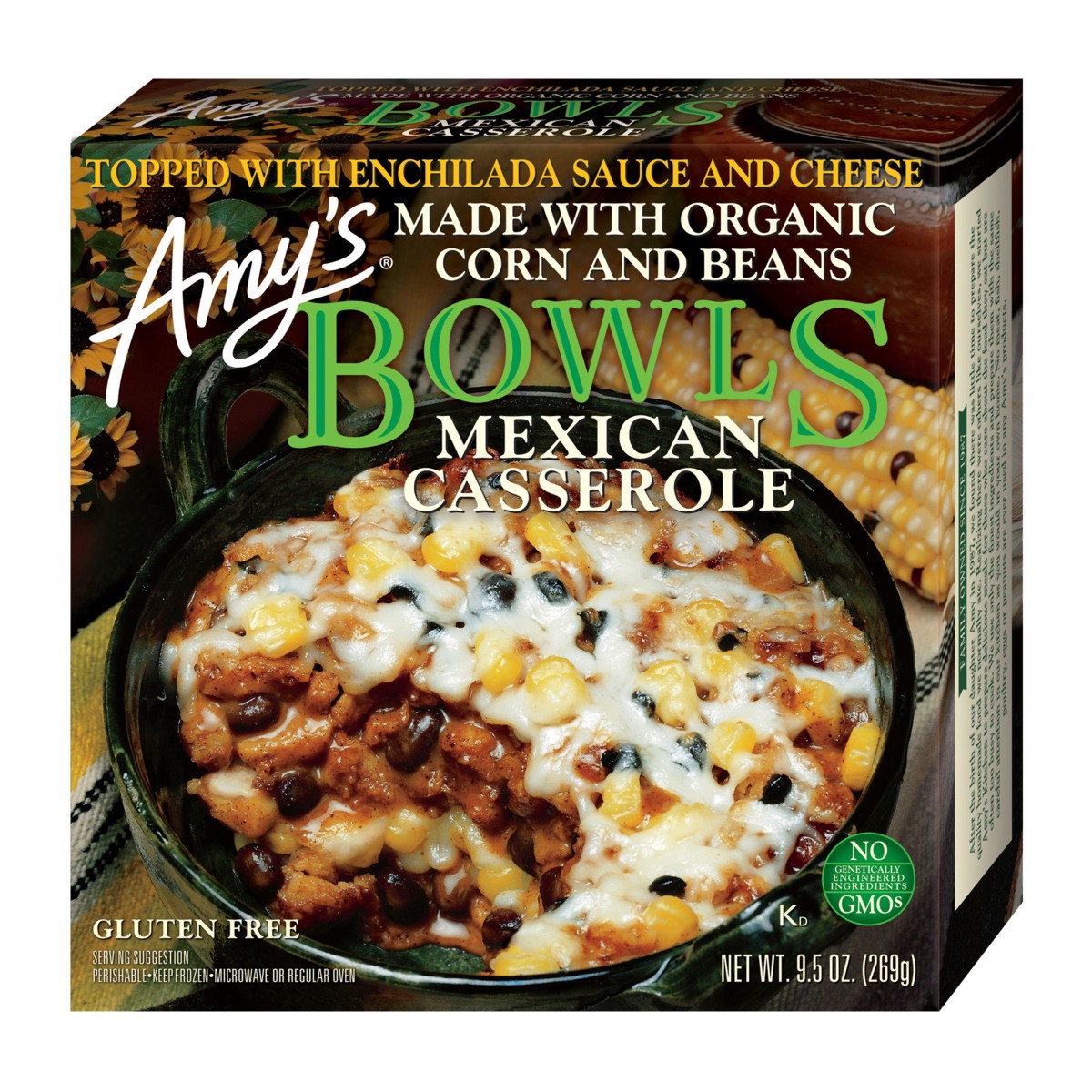 slide 1 of 9, Amy's Amy''s Mexican Casserole Bowl, 9.5 oz