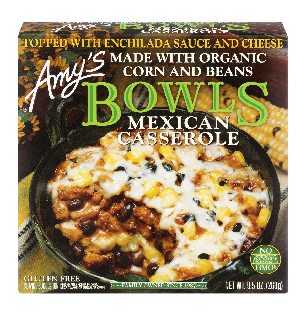 slide 1 of 9, Amy's Kitchen Mexican Casserole Bowl, 9.5 oz