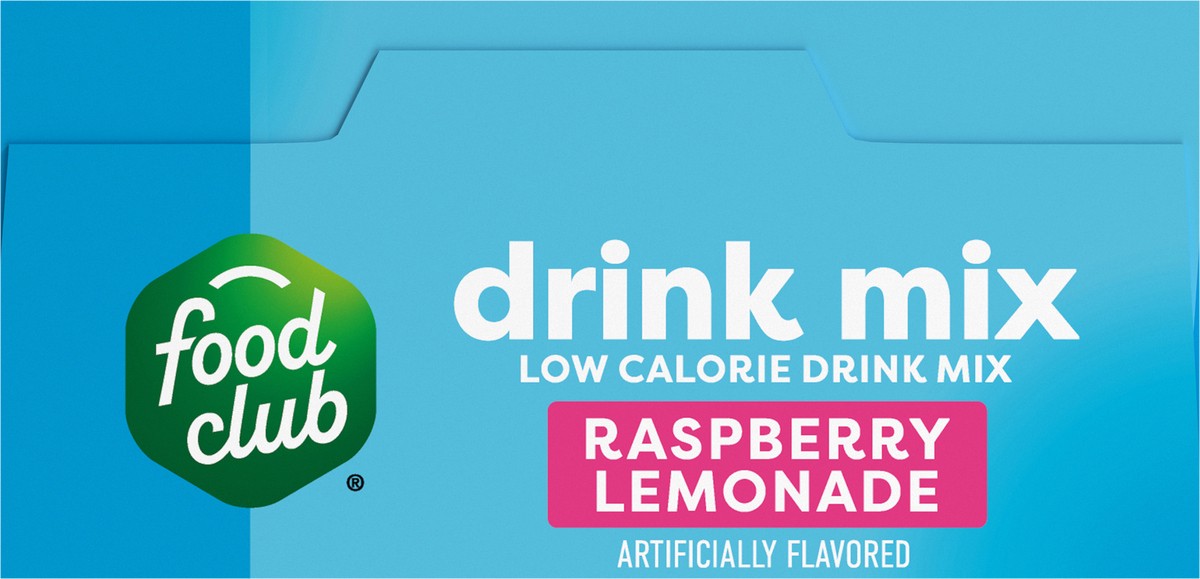 slide 9 of 12, Food Club Low Calorie Raspberry Lemonade Drink Mix 10 - 0.08 oz Packets, 10 ct