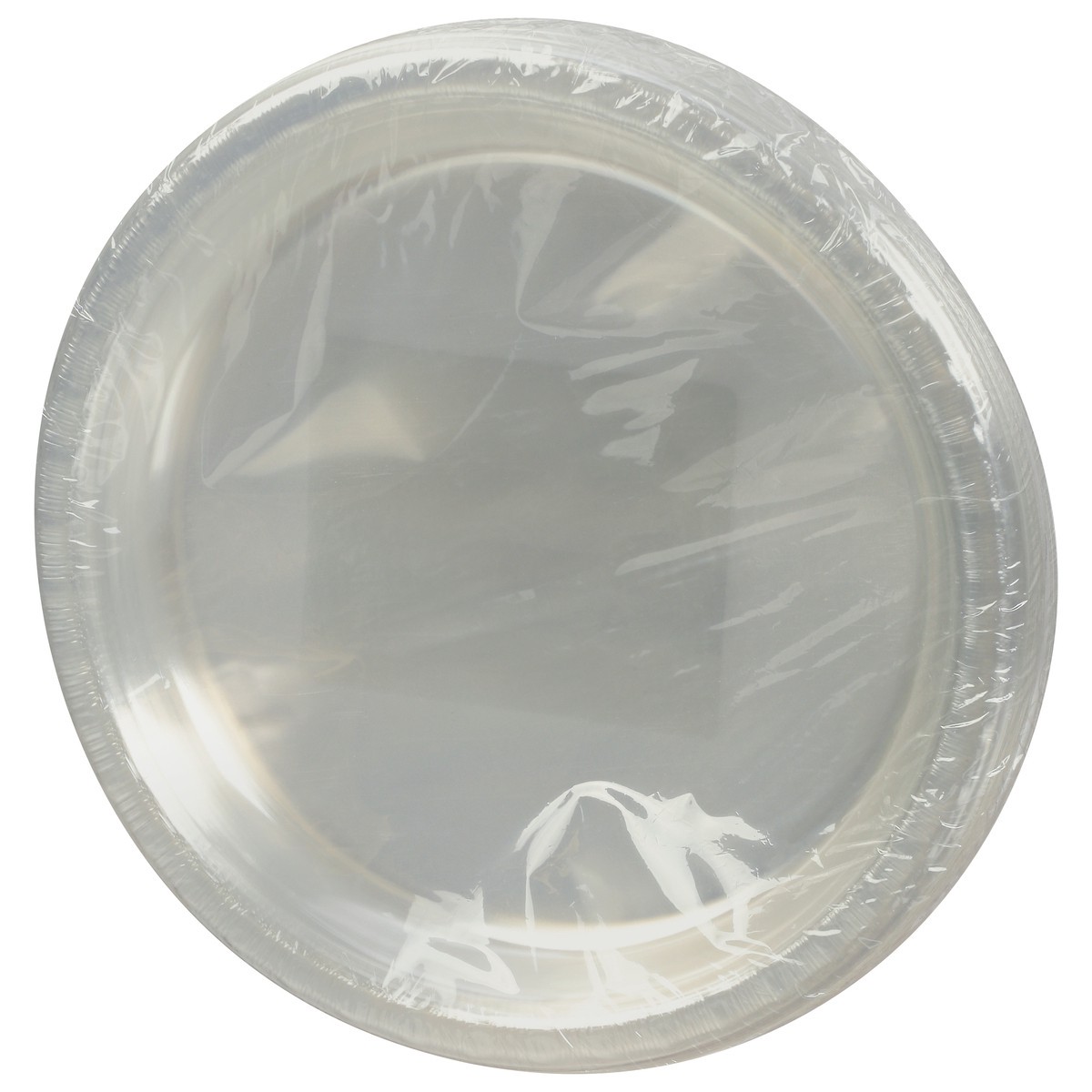slide 4 of 4, First Street Fs Touch Of Color Clear Plastic Plate 7 Inch, 20 ct