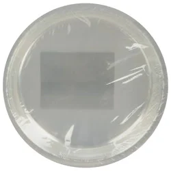 First Street Fs Touch Of Color Clear Plastic Plate 7 Inch
