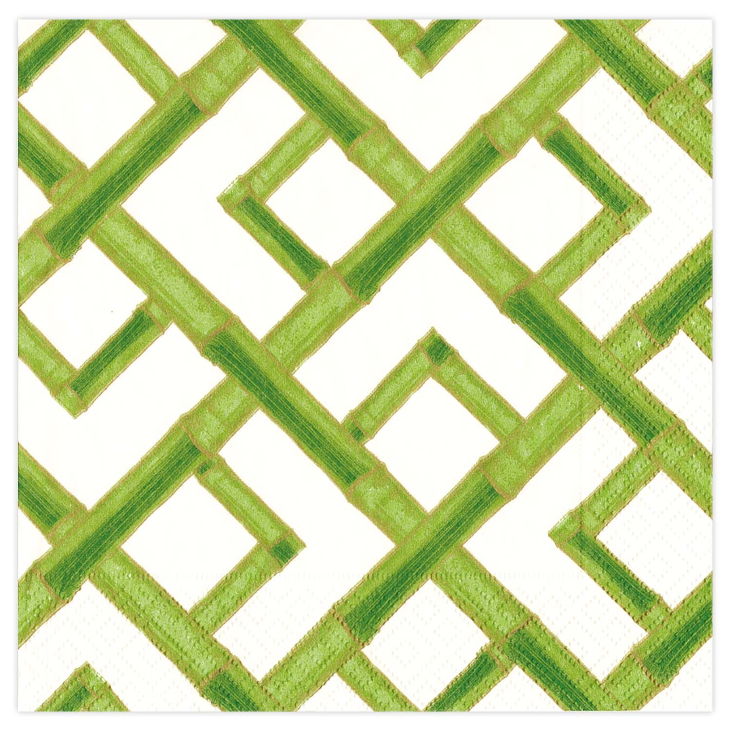 slide 1 of 1, Caspari Bamboo Green Cocktail Napkins, 20 ct