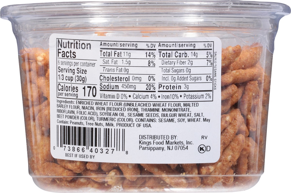slide 4 of 14, Kleins Natural Salted Sesame Sticks - 6 Oz, 6 oz