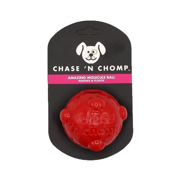 slide 1 of 1, Chase N Chomp Amazing Molecule Ball Squeaks & Floats, 1 ct