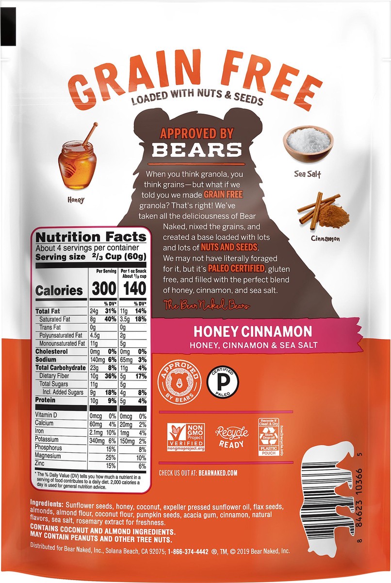 slide 4 of 7, Bear Naked Honey Cinnamon Granola 8 oz, 8 oz