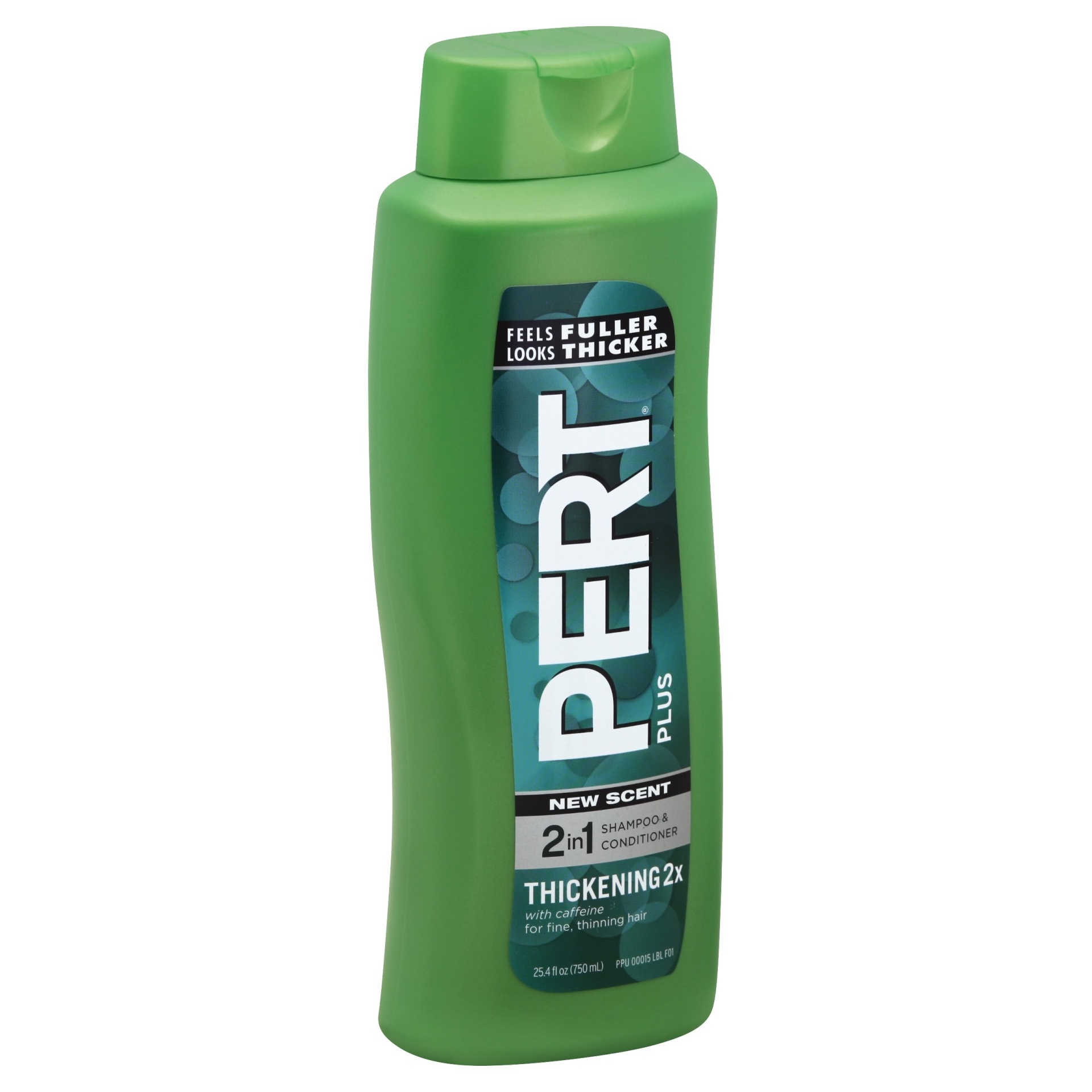 slide 1 of 1, Pert Plus New Scent Thickening 2x 2-in-1 Shampoo & Conditioner, 25.4 fl oz