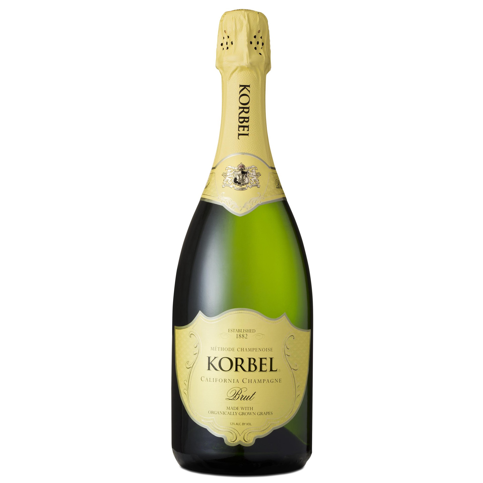 slide 1 of 3, Korbel Organic Brut California Champagne Sparkling Wine 2019 750 mL 24 Proof, 750 ml