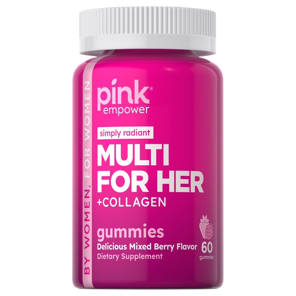 slide 1 of 13, Pink Simply Radiant MULTI for HER 60 Gummies, 60 ct