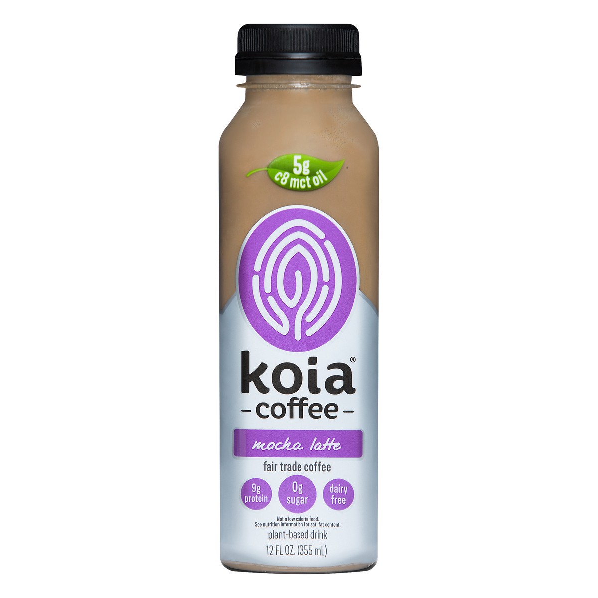 slide 5 of 11, Koia Coffee Plant-Based Mocha Latte Drink - 12 oz, 12 oz