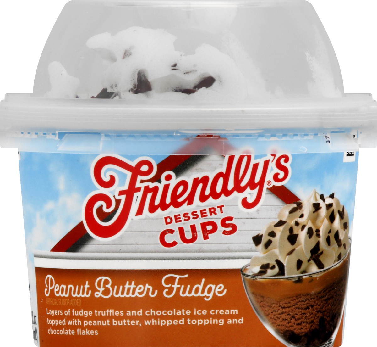 slide 7 of 12, Friendly's Peanut Butter Fudge Dessert Cups 8.5 fl oz, 8.5 oz