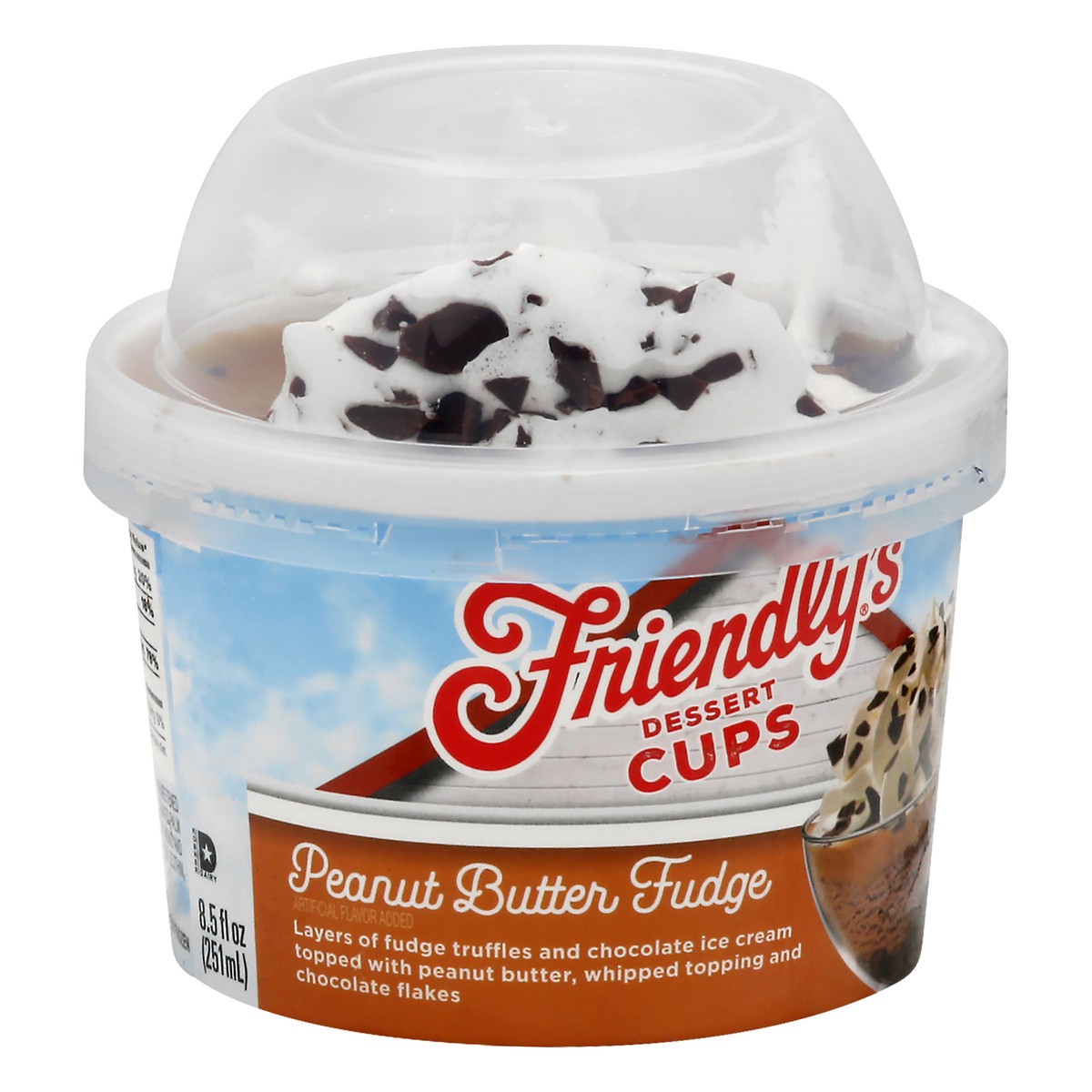 slide 8 of 12, Friendly's Peanut Butter Fudge Dessert Cups 8.5 fl oz, 8.5 oz