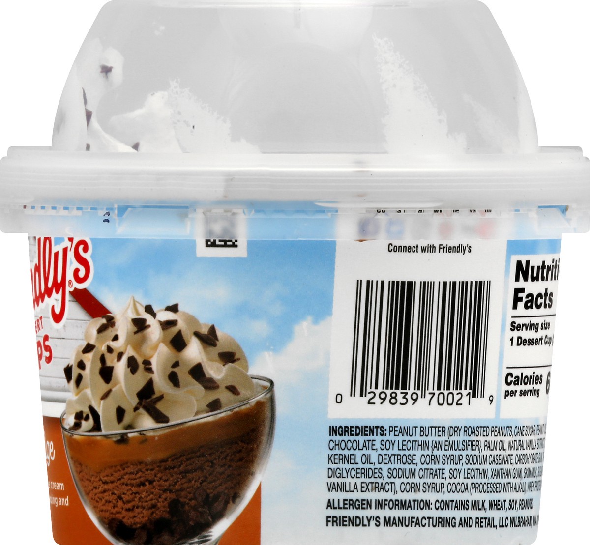 slide 6 of 12, Friendly's Peanut Butter Fudge Dessert Cups 8.5 fl oz, 8.5 oz