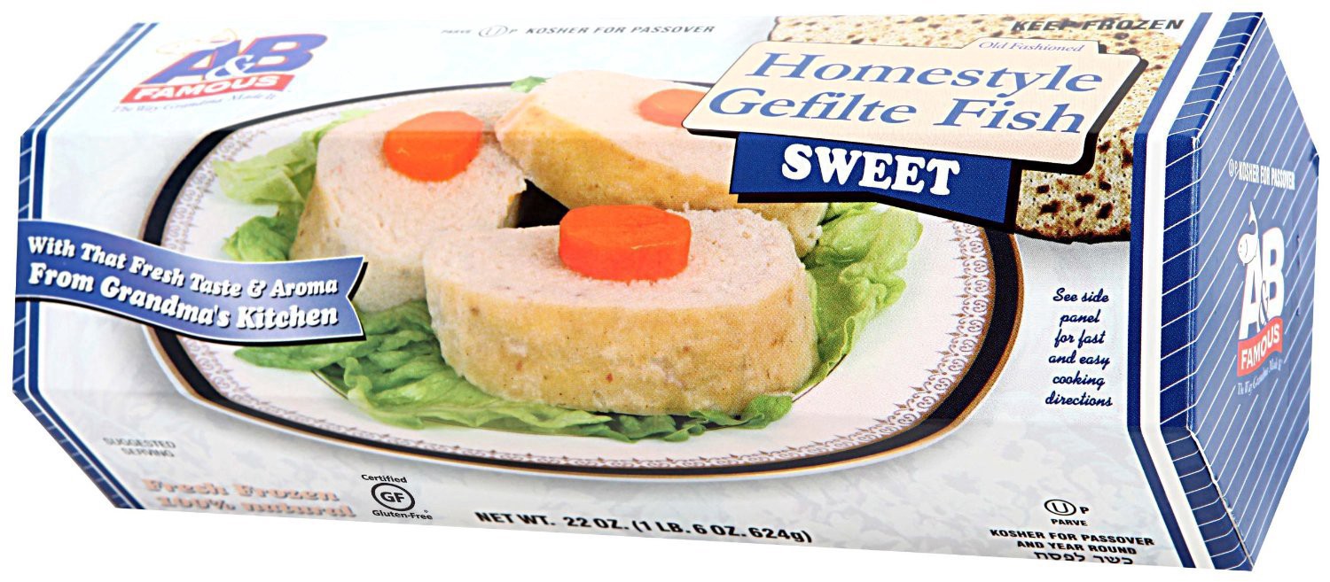 slide 1 of 1, A&B Famous Homestyle Sweet Gefilte Fish, 20 oz