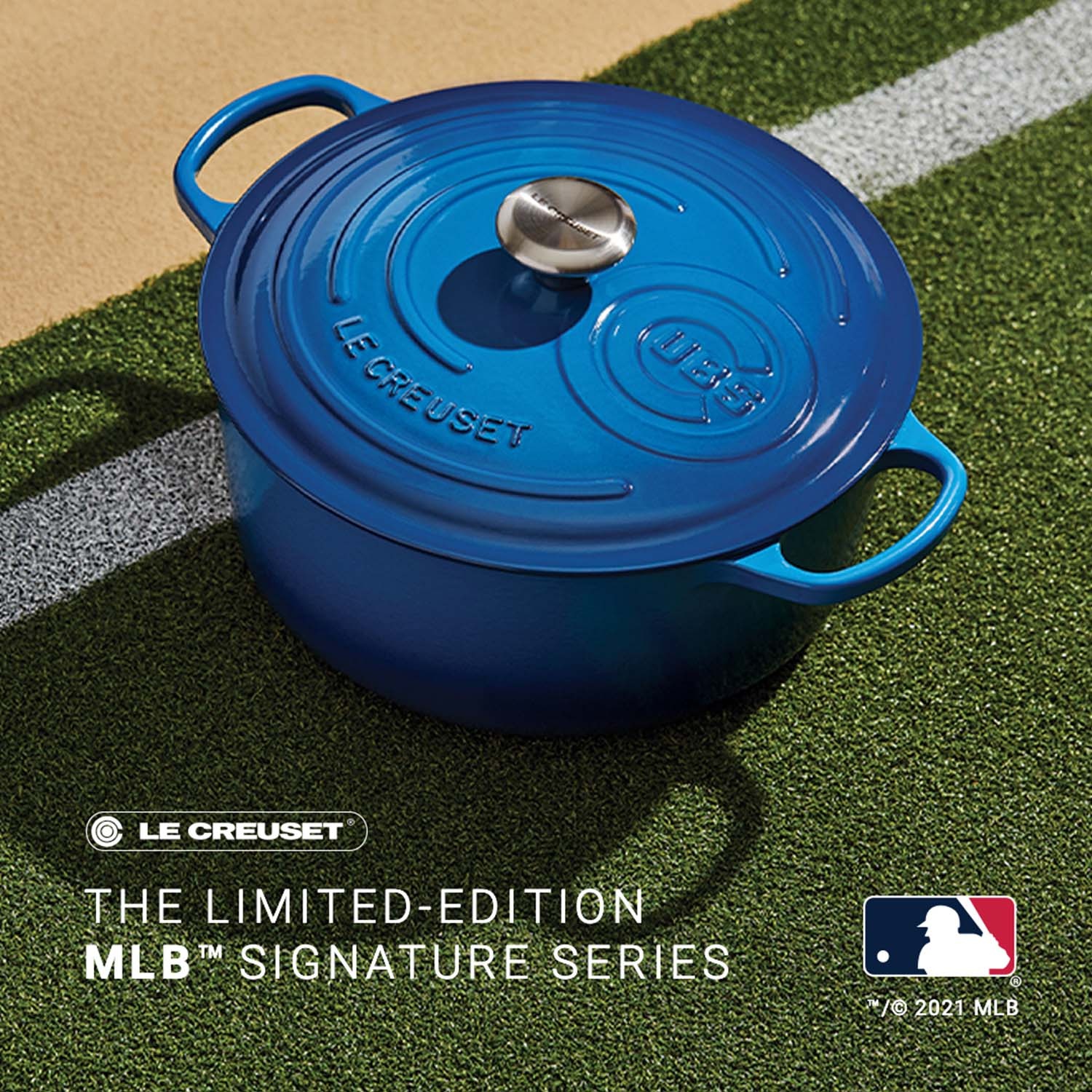 slide 1 of 1, Le Creuset The Limited-Edition MLB Signature Series Dutch Oven, 7.25 qt